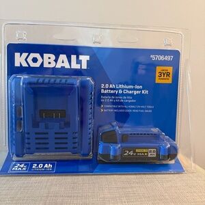Kobalt 24V Max Battery & Charger Kit NEW Sealed 5706497